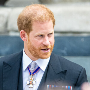 Le prince Harry, duc de Sussex - Les membres de la famille royale et les invités lors de la messe célébrée à la cathédrale Saint-Paul de Londres, dans le cadre du jubilé de platine (70 ans de règne) de la reine Elisabeth II d’Angleterre. Londres, le 3 juin 2022.  Royals attending the Service of Thanksgiving for the Queen, marking the monarch's 70 year Platinum Jubilee, at St Paul’s Cathedral in London. June 3rd, 2022. 