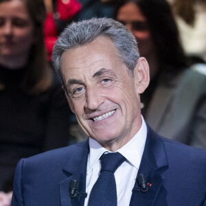 Nicolas Sarkozy - Enregistrement de l'émission "Le Grand Echiquier". © Cyril Moreau / Bestimage