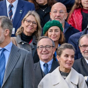 Le roi Felipe VI et la reine Letizia d'Espagne, visitent l'îlot du roi à Minorque, le 12 janvier 2023. 