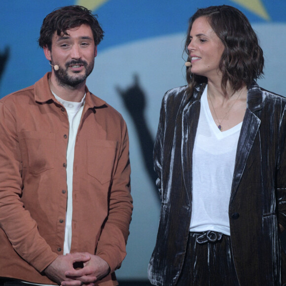 Exclusif - Jérémy Frérot, Laure Manaudou - Surprises - Enregistrement de l'émission "La Chanson secrète 11" à Paris, diffusée le 24 juin sur TF1. © Cyril Moreau / Bestimage 