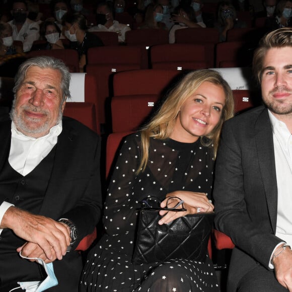 Jean-Pierre Castaldi, Carine Galli et Giovanni Castaldi lors de la cérémonie de clôture et remise de prix du Festival du film Francophone d'Angoulême 2020 le 2 septembre 2020. © Coadic Guirec / Bestimage