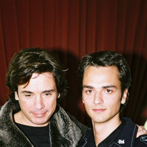 Jean-Michel Jarre et son fils David - Fête de la Saint Valentin au Pavillon Ledoyen a Paris sur le thème de l'amour autour des chansons et des comédies musicales actuelles. © Patrick Carpentier / Bestimage