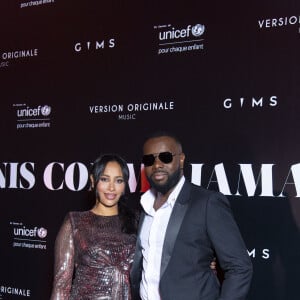 Gims et sa femme DemDem au photocall de la soirée "Unis comme jamais" au profit de l'Unicef, au pavillon Cambon à Paris. Le 8 novembre 2021. © Pierre Perusseau / Bestimage 