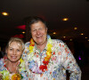 Exclusif - Michael et Lynette Wittstock (parents de la princesse Charlène) - Alexander Moghadam et sa femme organisent une soirée hawaïenne pour leurs 2 anniversaires (80 ans et 65 ans) à l'hôtel Fairmont à Monaco le 24 Avril 2016 © Claudia Albuquerque / Bestimage