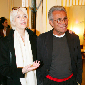 Jean-Marie Périer et Françoise Hardy - Cérémonie de remise de décorations au Ministère de la Culture.