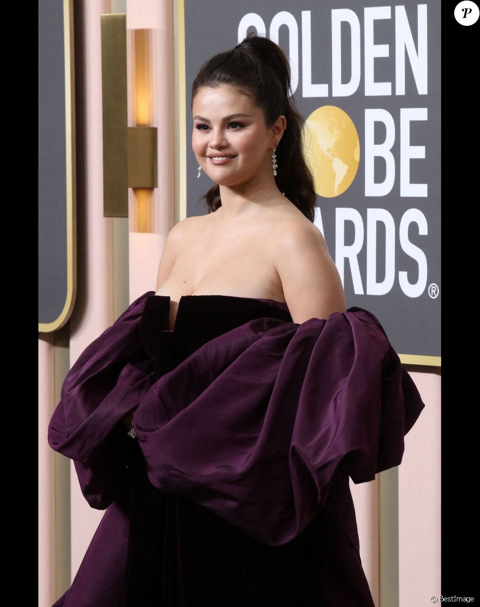 Selena Gomez au photocall de la 80ème cérémonie des Golden Globe, au "Beverly Hilton" à Los Angeles.