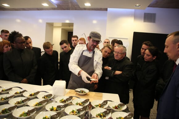 Exclusif - Le chef Paul Pairet à la 1ère édition des "Plumes d'Or du Vin et de la Gastronomie" au Pavillon Vendôme à Paris.