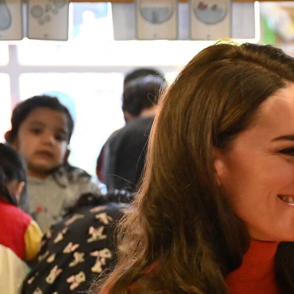 Kate Catherine Middleton, princesse de Galles, en visite à la crèche Foxcubs à Luton. Le 18 janvier 2023 