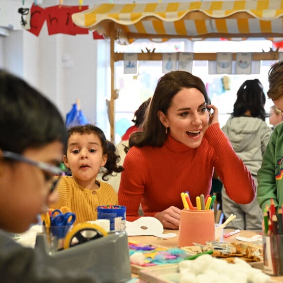 Kate Catherine Middleton, princesse de Galles, en visite à la crèche Foxcubs à Luton. Le 18 janvier 2023 