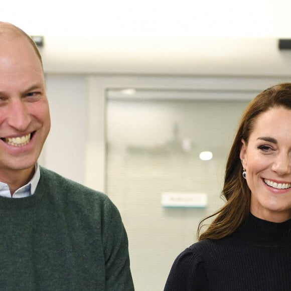 Le prince William, prince de Galles, et Catherine (Kate) Middleton, princesse de Galles, inaugurent officiellement le nouveau Centre hospitalier Royal Liverpool University Hospital à Liverpool, Royaume Uni, le 12 janvier 2023. 