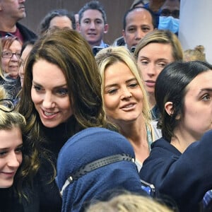 Le prince William, prince de Galles, et Catherine (Kate) Middleton, princesse de Galles, inaugurent officiellement le nouveau Centre hospitalier Royal Liverpool University Hospital à Liverpool, Royaume Uni, le 12 janvier 2023. 