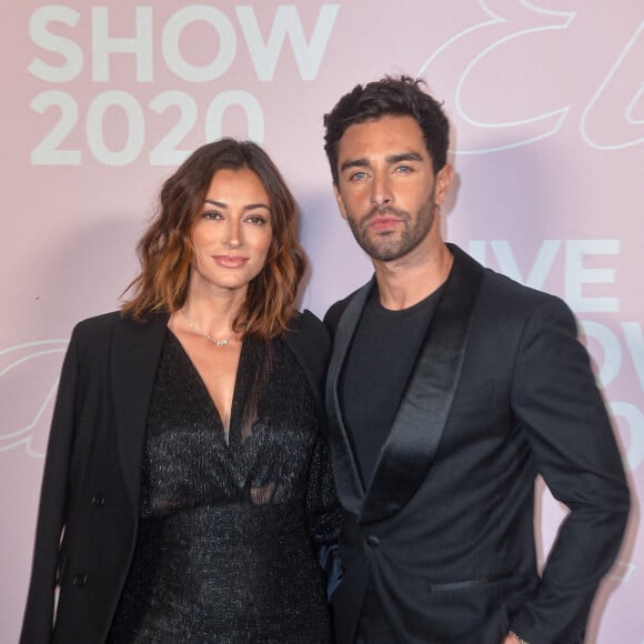 Rachel Legrain-Trapani et Valentin Léonard - Photocall du défilé Etam Live Show 2020 à Paris le 29 septembre 2020. © Pool Agence Bestimage 