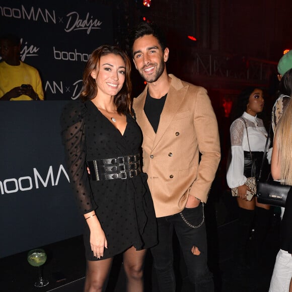 Rachel Legrain-Trapani et son compagnon Valentin Leonard - Soirée de lancement BoohooMan x Dadju à Paris, le 29 octobre 2019. © Veeren Ramsamy-Christophe Clovis/Bestimage