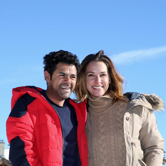 Jamel Debbouze et sa femme Mélissa Theuriau au 20ème festival du film de comédie de l'Alpe d'Huez le 20 janvier 2017. © Dominique Jacovides / Bestimage