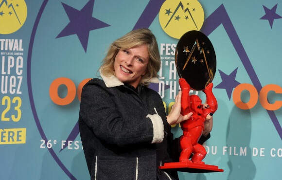 Karin Viard - 26e édition du Festival international du film de comédie de l'Alpe d'Huez le 19 janvier 2023. © Dominique Jacovides / Bestimage