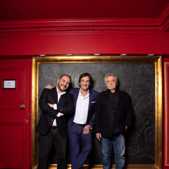 Exclusif - Michel Sardou, François-Xavier Demaison, Pierre Palmade - Backstage de l'enregistrement de l'émission "Le Grand Restaurant" à Paris, qui sera diffusée le 3 février 2021 sur M6. © Philippe Leroux / Bestimage 