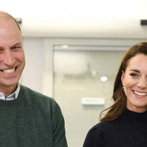 Le prince William, prince de Galles, et Catherine (Kate) Middleton, princesse de Galles, inaugurent officiellement le nouveau Centre hospitalier Royal Liverpool University Hospital à Liverpool, Royaume Uni, le 12 janvier 2023. 