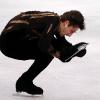 Brian Joubert, lors de son programme libre, aux Jeux Olympiques de Vancouver, le 18 février 2010.