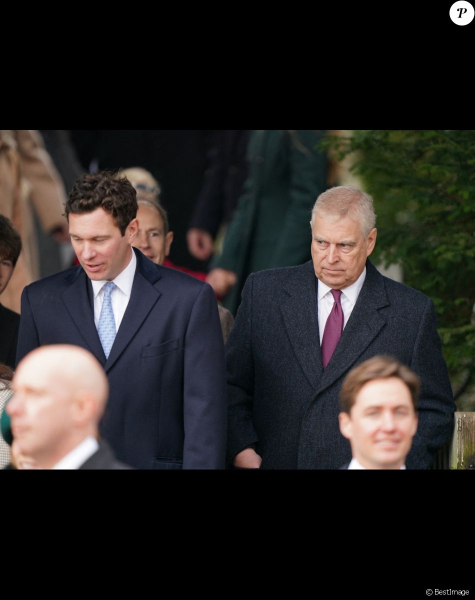 Prince Andrew d'York- La famille royale d'Angleterre assiste au service religieux de Noël à l'église St Mary Magdalene à Sandringham, Norfolk le 25 décembre 2022.