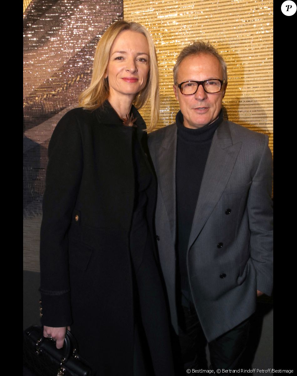 Delphine Arnault et Olivier Bialobos - Photocall au défilé de mode Haute-Couture Christian Dior au musée Rodin lors de la Fashion Week Printemps-été 2023 de Paris, France, le 23 janvier 2023. © Bertrand Rindoff Petroff/Bestimage