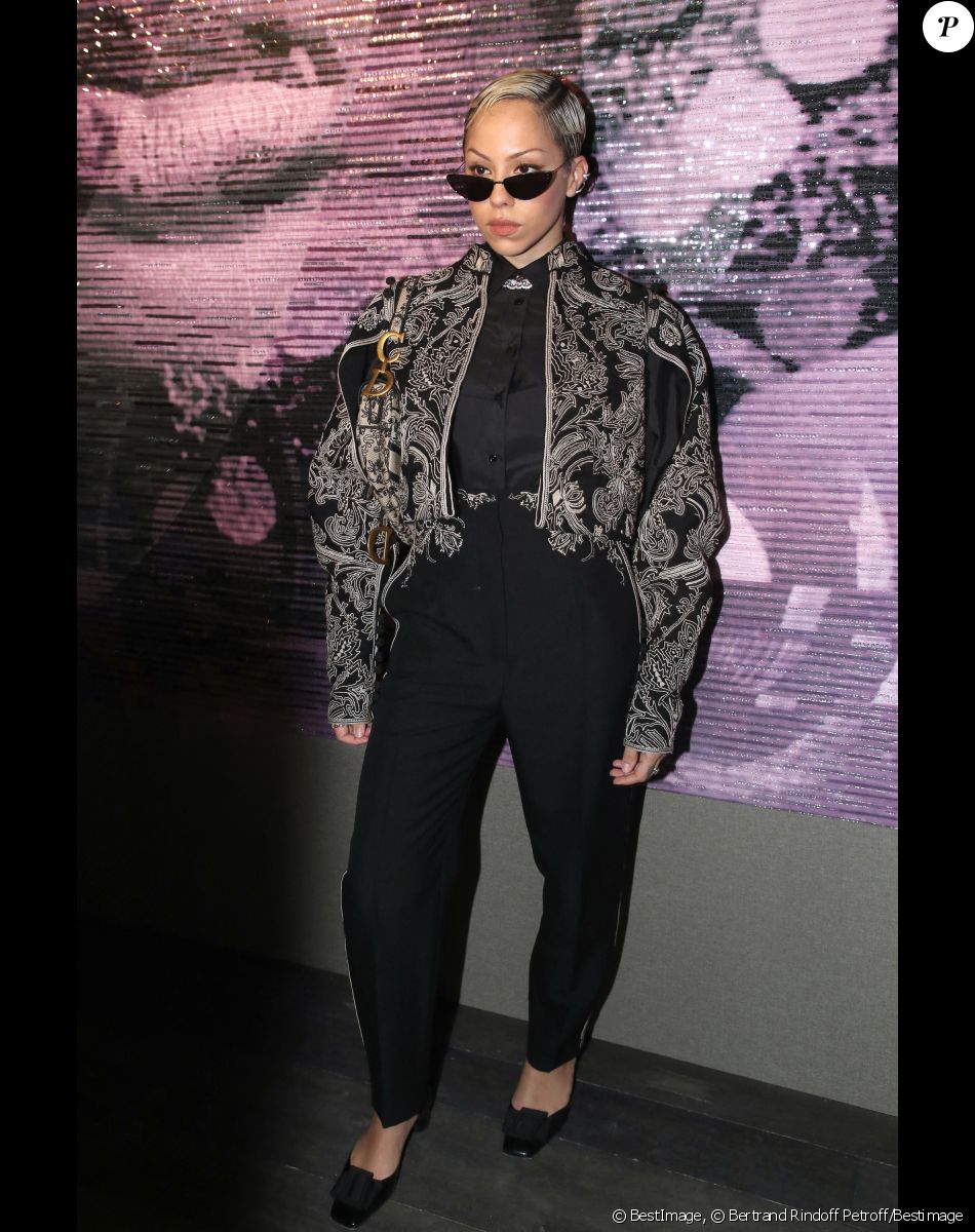 Poppy Ajudha - Photocall au défilé de mode Haute-Couture Christian Dior au musée Rodin lors de la Fashion Week Printemps-été 2023 de Paris, France, le 23 janvier 2023. © Bertrand Rindoff Petroff/Bestimage