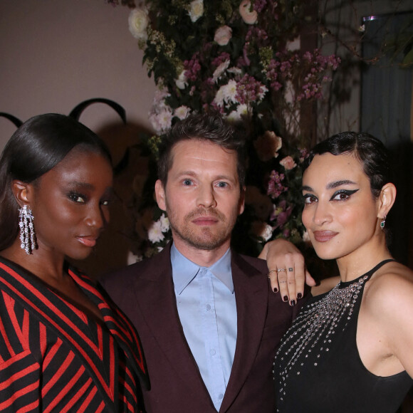 Karidja Touré, Pierre Deladonchamps et Camélia Jordana - Dîner Gucci à l'hôtel Ritz Paris lors de la Fashion Week Haute Couture, printemps-été 2023, le 24 janvier 2023. © Bertrand Rindoff / Bestimage