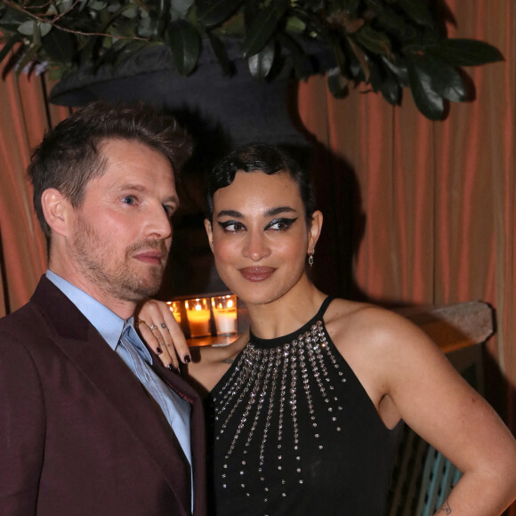 Pierre Deladonchamps et Camélia Jordana - Dîner Gucci à l'hôtel Ritz Paris lors de la Fashion Week Haute Couture, printemps-été 2023, le 24 janvier 2023. © Bertrand Rindoff / Bestimage