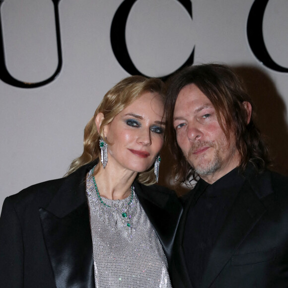 Diane Kruger et son fiancé Norman Reedus - Dîner Gucci à l'hôtel Ritz Paris lors de la Fashion Week Haute Couture, printemps-été 2023, le 24 janvier 2023. © Bertrand Rindoff / Bestimage