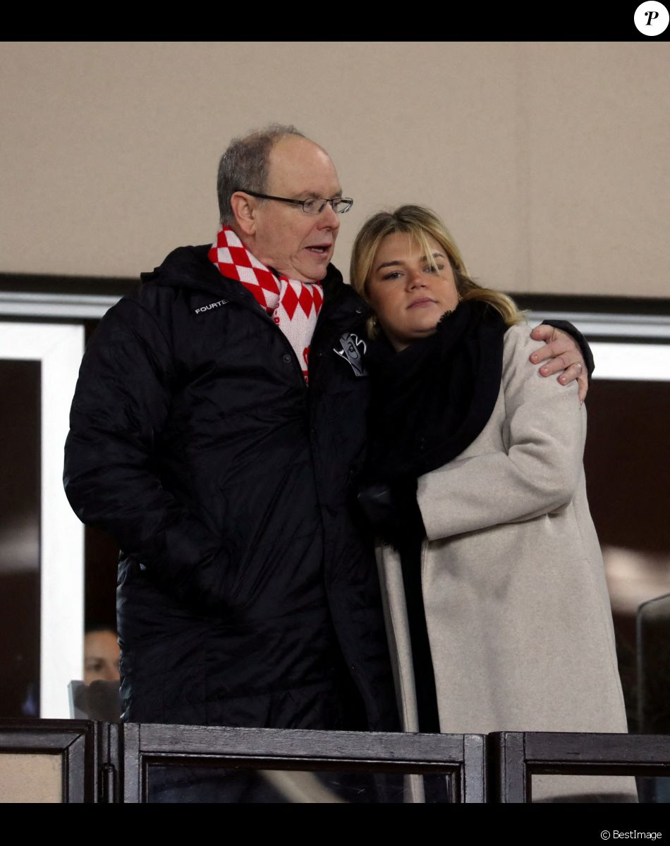 Le prince Albert II de Monaco, Camille Gottlieb - Match de football caritatif lors de la 3e édition de la Fight Aids Cup. Le 23 janvier 2023. © Jean-François Ottonello/Nice-Matin/Monaco