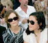 Alysson et Vanessa Paradis au défilé Chanel 2006-2007 à Paris.