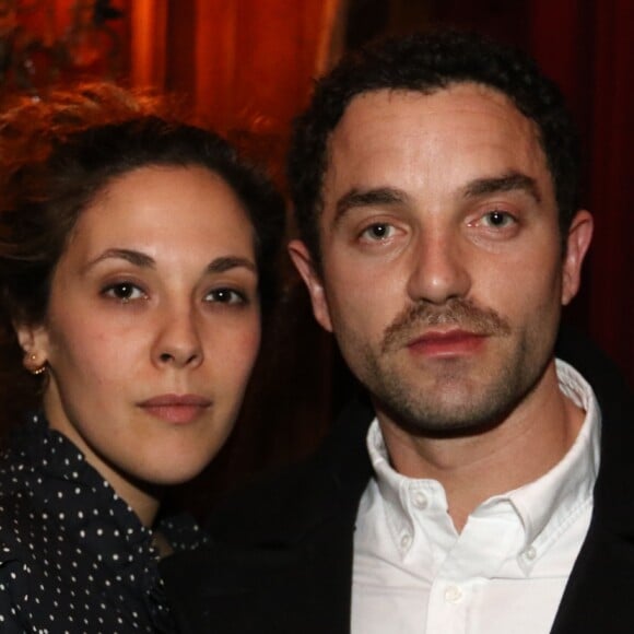 Exclusif - Alysson Paradis et son compagnon Guillaume Gouix lors du cocktail à l'occasion de la sortie du film de L Belvaux "Chez nous" au restaurant l'Escargot à Paris, le 20 février 2017. © Jean-Marc Lhomer/Bestimage