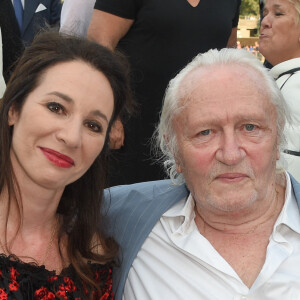 Niels Arestrup avec sa femme Isabelle Le Nouvel - Soirée du 90e anniversaire de Line Renaud sur le Bateau Potel et Chabot "Pavillon Seine" à Paris le 2 juillet 2018. © Coadic Guirec/Bestimage