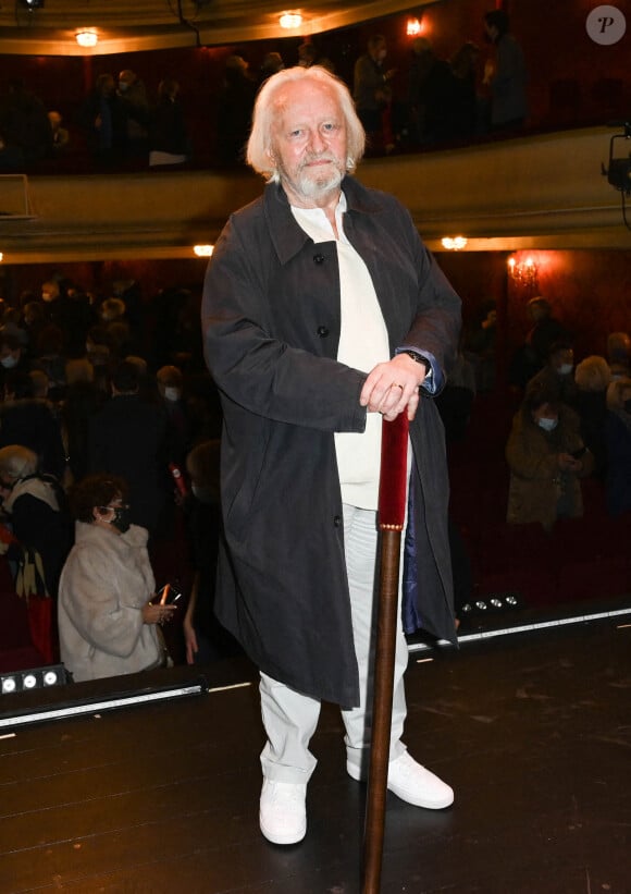 Niels Arestrup lors de la remise de prix du Brigadier 2019 sous la houlette de l'A.R.T. au théâtre Montparnasse à Paris, le 8 décembre 2021. © Coadic Guirec/Bestimage