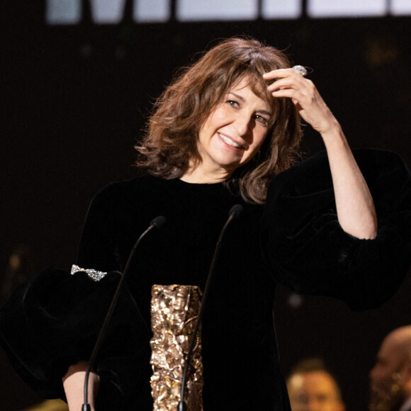 Valérie Lemercier (Cesar de la meilleure actrice dans Aline) - 47ème édition de la cérémonie des César à l'Olympia à Paris le 25 février 2022. © Borde / Jacovides / Bestimage 