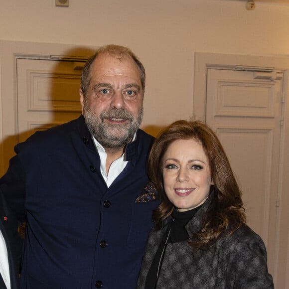 Exclusif - Eric Dupond-Moretti et sa compagne Isabelle Boulay - Eric Dupond-Moretti à la barre au théâtre de la Madeleine à Paris le 22 janvier 2019.© Pierre Perusseau/Bestimage