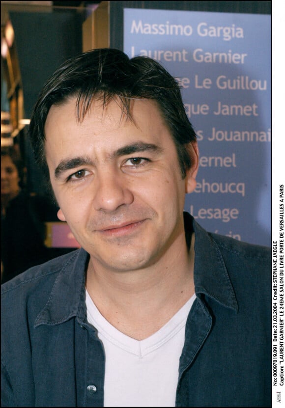 Laurent Garnier lors du salon du livre à Paris en 2004