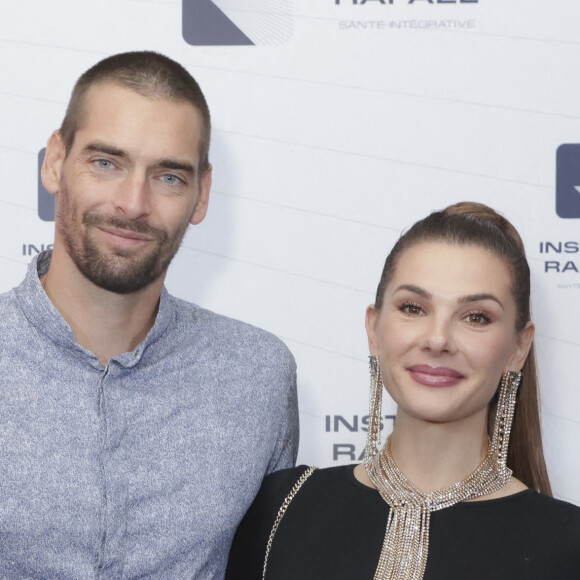 Exclusif - Camille Lacourt et sa compagne Alice Detollenaere - De nombreuses personnalités sont venues assister au dîner de gala annuel de l'Institut Rafaël-Santé intégrative au Pavillon Gabriel à Paris. © Jacques Bensoussan / Bestimage