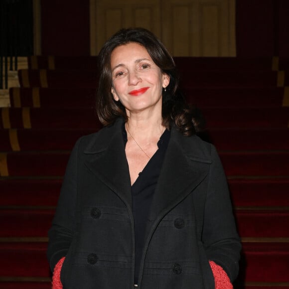 Exclusif - Valérie Karsenti - 100ème de la pièce "Je préfère qu'on reste ensemble" au Théâtre des Variétés à Paris le 12 janvier 2023. © Coadic Guirec/Bestimage 