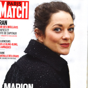 Couverture du magazine "Paris Match" avec Marion Cotillard