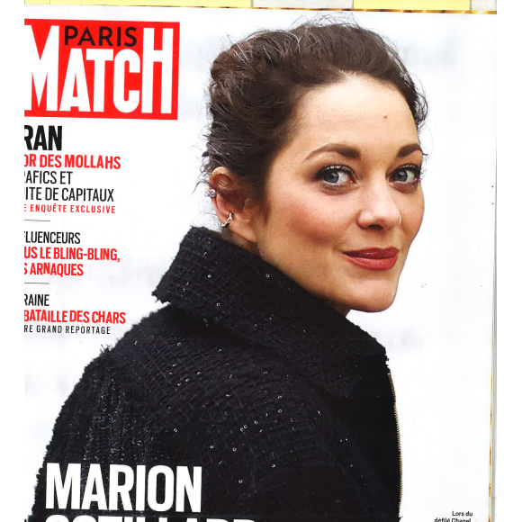 Couverture du magazine "Paris Match" avec Marion Cotillard