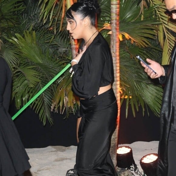 Lourdes Leon - Madonna fait la fête avec sa fille Lourdes Leon lors d'une soirée en son honneur pendant la foire d'art contemporain "Art Basel" à Miami, le 1er décembre 2022.