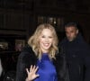 Exclusif - Kylie Minogue (robe Valentino) est à Paris lors de la fashion week Haute Couture printemps / été 2023 le 24 janvier 2023. © Pierre Perusseau / Bestimage