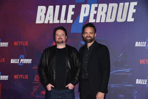 Alban Lenoir et le réalisateur Guillaume Pierret - Avant-première du film Netflix "Balle Perdue 2" au cinéma MK2 Bibliothèque à Paris le 3 novembre 2022. © Giancarlo Gorassini/Bestimage