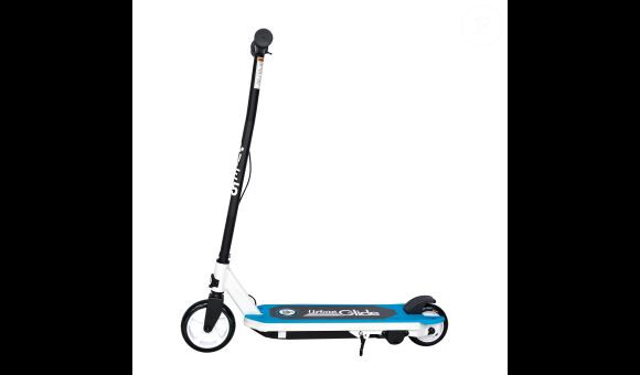 Cette trottinette électrique pour enfant Urbanglide Ride 55 30 W noir et bleu est parfaite pour que votren enfant se déplace facilement sur de petits trajets