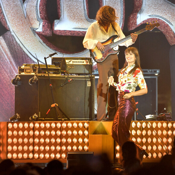 Clara Luciani en concert au Nice Jazz Festival 2022 sur la scène de la place Masséna à Nice. Le 16 juillet 2022 © Bruno Bebert / Bestimage