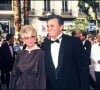 Roger Hanin et son épouse, Christine Gouze-Rénal, à Cannes en 1985.