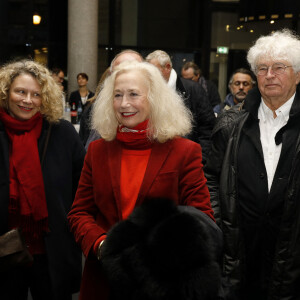 Exclusif - Brigitte Fossey et sa fille Marie Adam, Jean-Jacques Annaud - Cocktail "Jean Gabin L'exposition" à l'Espace Landowski Musée des Années 30 à Boulogne-Billancourt le 21 novembre 2022. © Marc Ausset-Lacroix/Bestimage