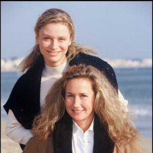 Brigitte Fossey et sa fille Marie Adam - Festival de la Baule en 1992