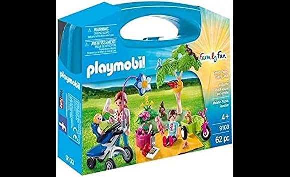 Il est l'heure de se détendre en extérieur avec ce jeu Playmobi Family Fun valisette pique-nique en famille