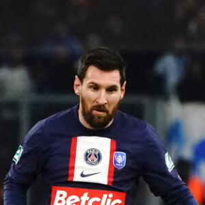 Lionel Messi (PSG) - 8ème de finale de la coupe de France de football entre Marseille et le PSG (2-1) à Marseille le 8 février 2023.